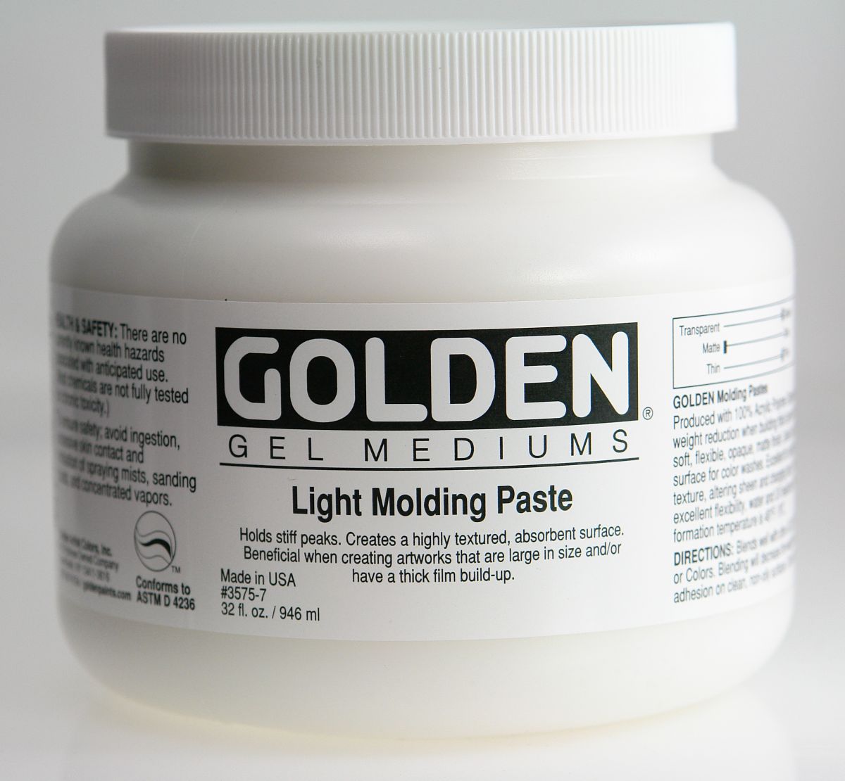 Golden Molding Paste Light 946ml Dose