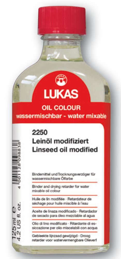Leinöl modifiziert für wassermischbare Ölfarben 125ml