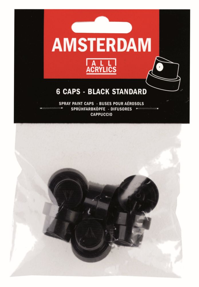 Amsterdam Sprühköpfe schwarz 6 Stück