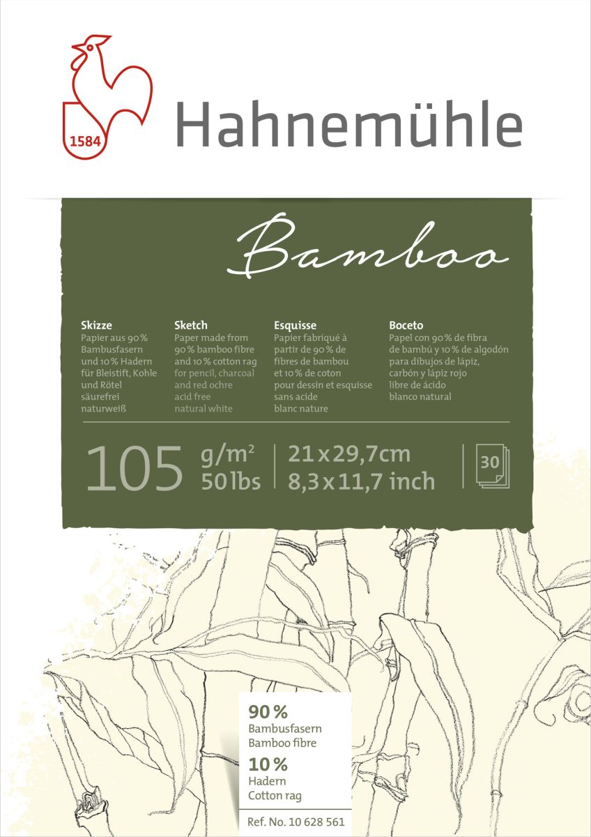 HM Skizzenblock Bamboo 105 g/m² A4 30 Blatt