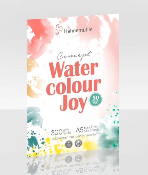 HM Aquarell-Block D´Aqua rau 220g/m² 17x24cm 30 Blatt