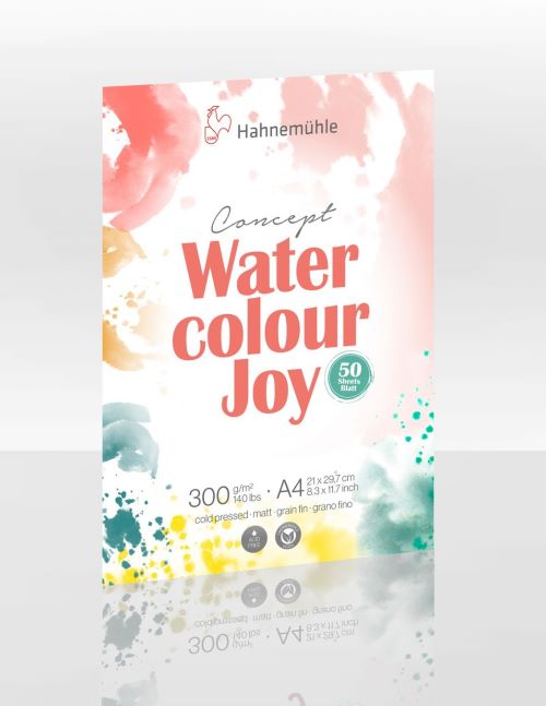 HM Aquarell-Block D´Aqua rau 220g/m² 17x24cm 30 Blatt