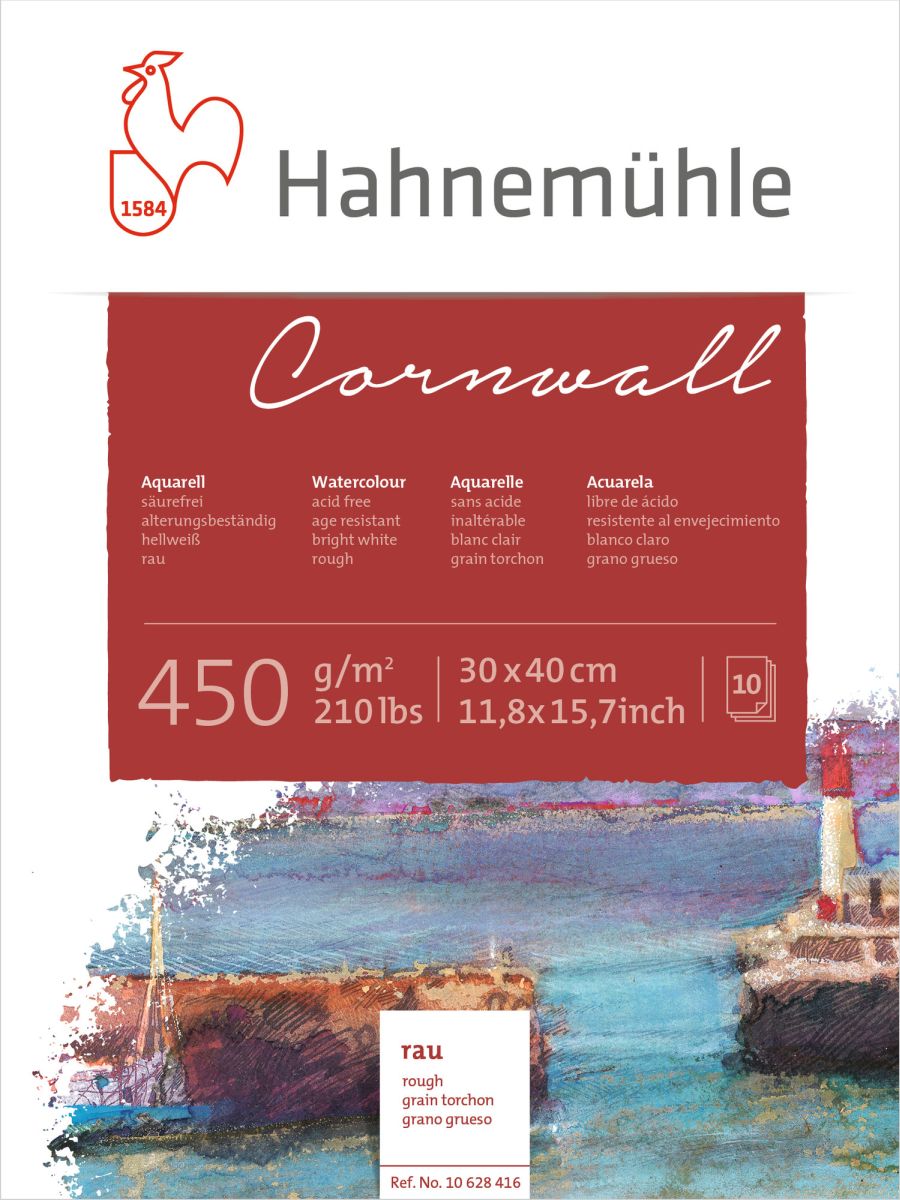 HM Aquarell-Block Conwall 450g/m² rau 30x40 cm 10 Blatt