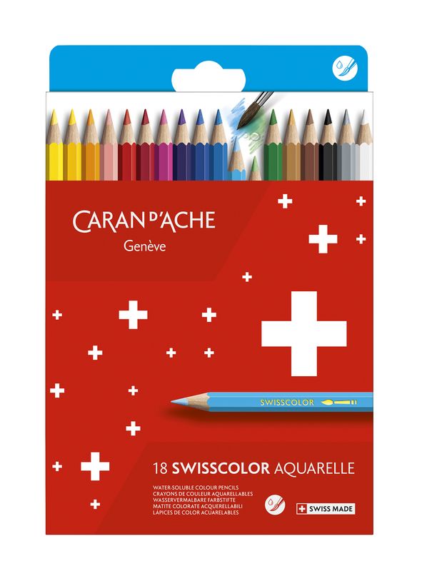 Caran d'Ache Swisscolor 30-er Set wasserfest