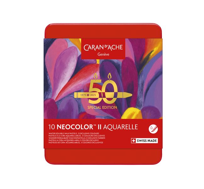 Caran d´Ache Aquarellkreide Neocolor II 10er Metalletui