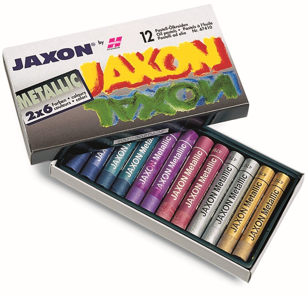 Jaxon Ölkreide Metallicfarben 12er Kartonetui