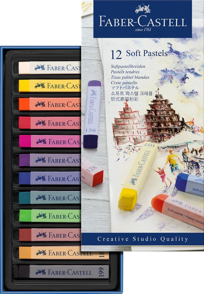 Jaxell Pastellkreide, 12er Karton