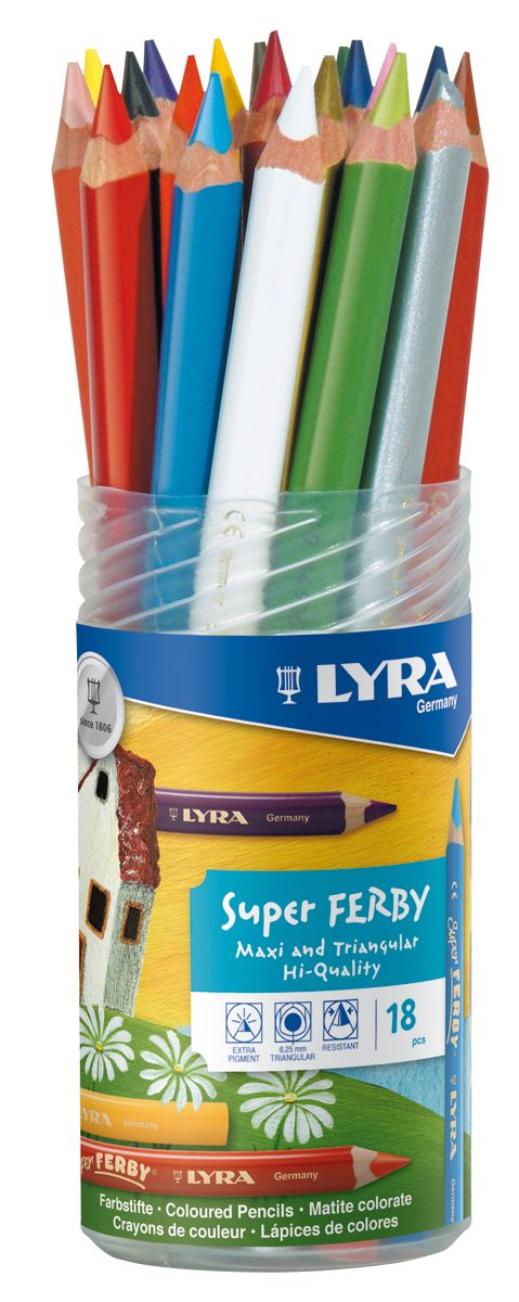 Lyra Super Ferby Farbstift 18-er Set