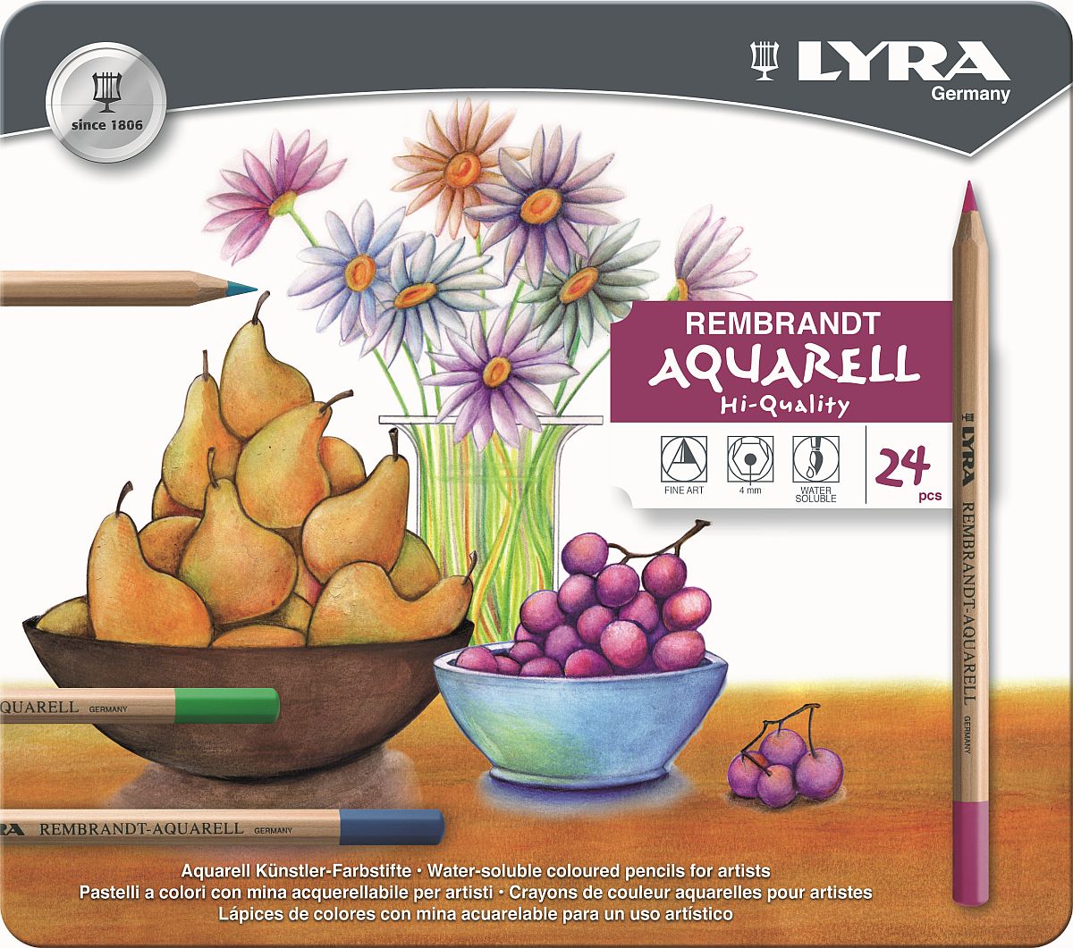 Lyra Rembrandt Aquarell-Stift 24-er Set